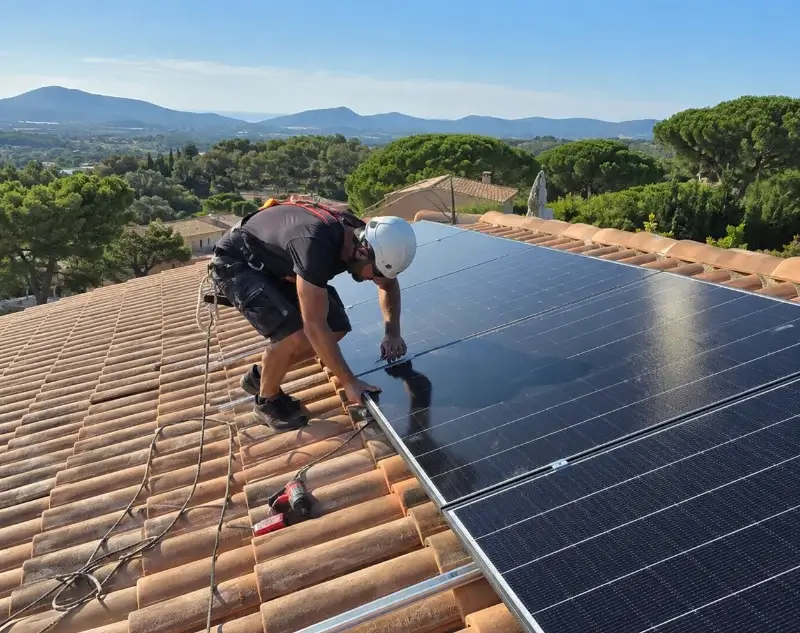 Installateur panneaux solaires Lézan — pose photovoltaïque sur toiture