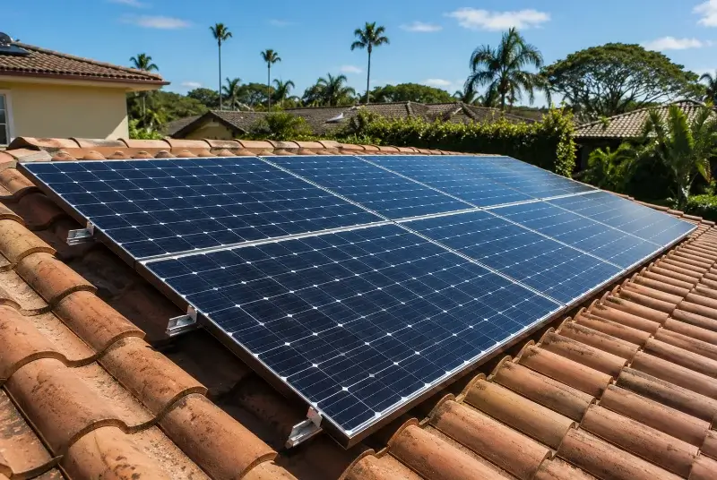 Installation de panneaux solaires à Lézan